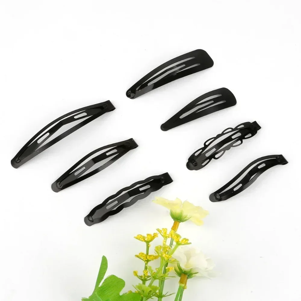 Black Sample 12pcs/set Metal Hair Barrettes Hairpins BB Headbands hair clips for girls Womens Hairgrips Hair Styling Accessories