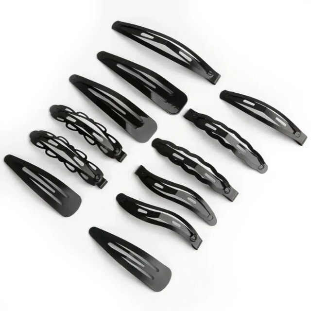 Black Sample 12pcs/set Metal Hair Barrettes Hairpins BB Headbands hair clips for girls Womens Hairgrips Hair Styling Accessories - Image 5