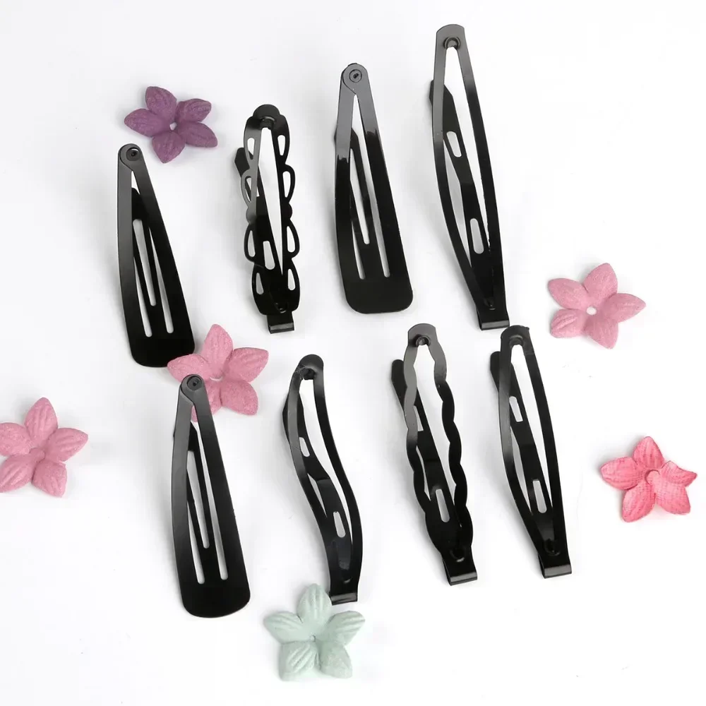 Black Sample 12pcs/set Metal Hair Barrettes Hairpins BB Headbands hair clips for girls Womens Hairgrips Hair Styling Accessories