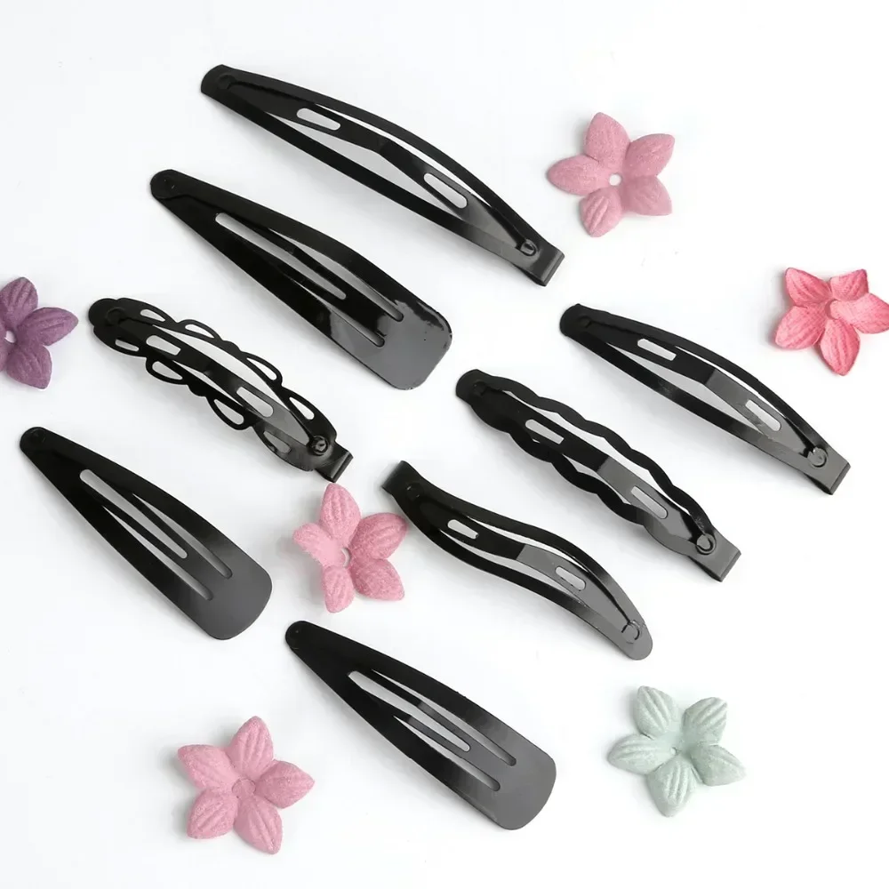 Black Sample 12pcs/set Metal Hair Barrettes Hairpins BB Headbands hair clips for girls Womens Hairgrips Hair Styling Accessories