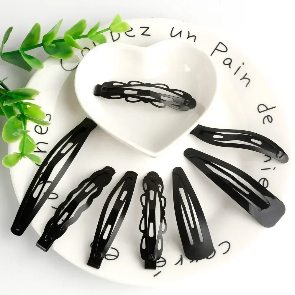 Black Sample 12pcs/set Metal Hair Barrettes Hairpins BB Headbands hair clips for girls Womens Hairgrips Hair Styling Accessories