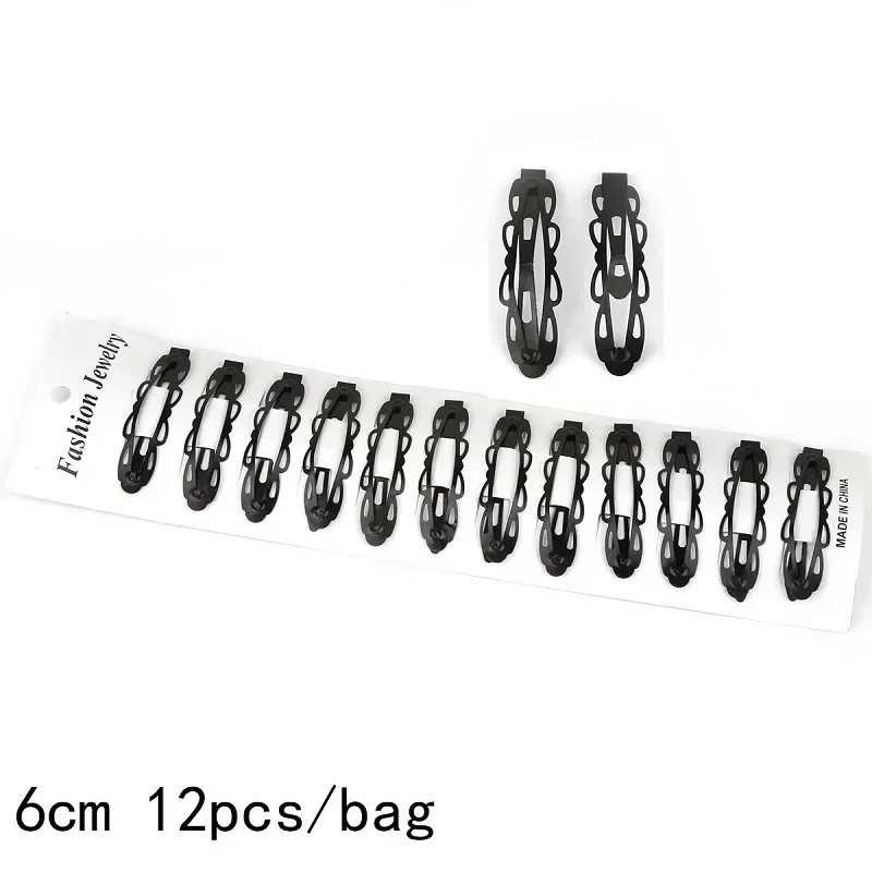 Black Sample 12pcs/set Metal Hair Barrettes Hairpins BB Headbands hair clips for girls Womens Hairgrips Hair Styling Accessories