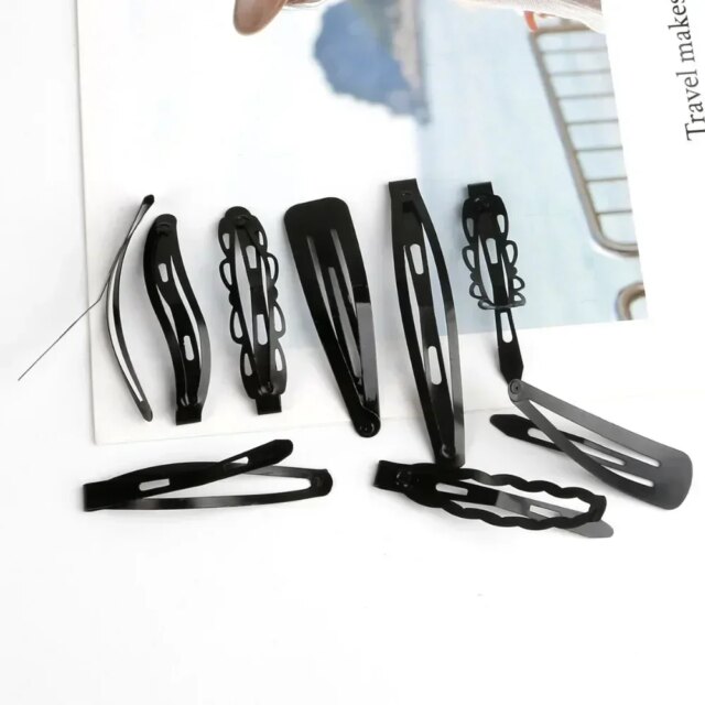 Black Sample 12pcs/set Metal Hair Barrettes Hairpins BB Headbands hair clips for girls Womens Hairgrips Hair Styling Accessories - Image 4