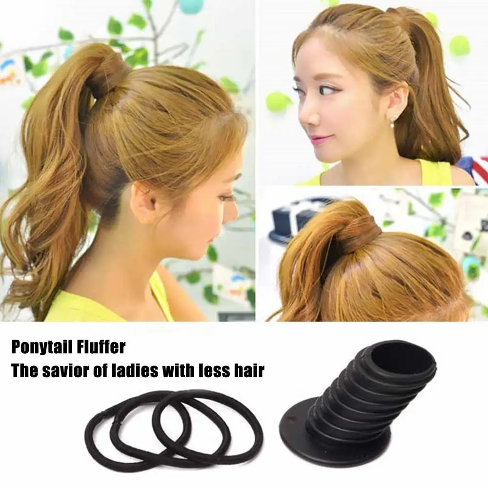 Fashion Elegant Women Ponytail Increase Artifact Ladies Girls Hair Styling Braid Tool DIY Hair Thickening Pad Accessories