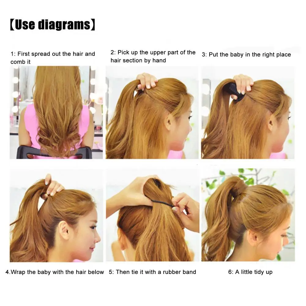 Fashion Elegant Women Ponytail Increase Artifact Ladies Girls Hair Styling Braid Tool DIY Hair Thickening Pad Accessories