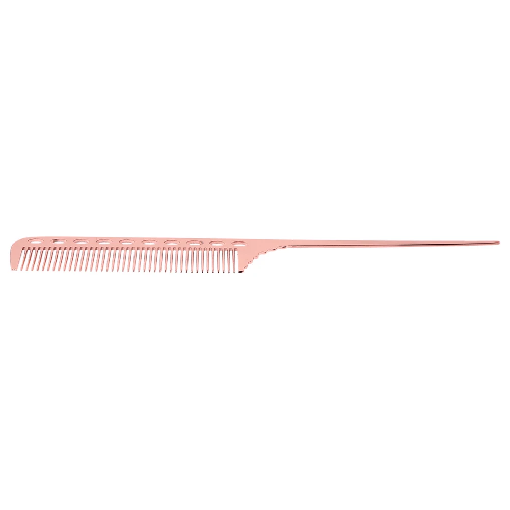 1/2pcs Metal Hair Comb Professional Salon Hairdresser Hair Cutting Combs Brush Hair Styling Tools Metal Steel Comb Rose Gold