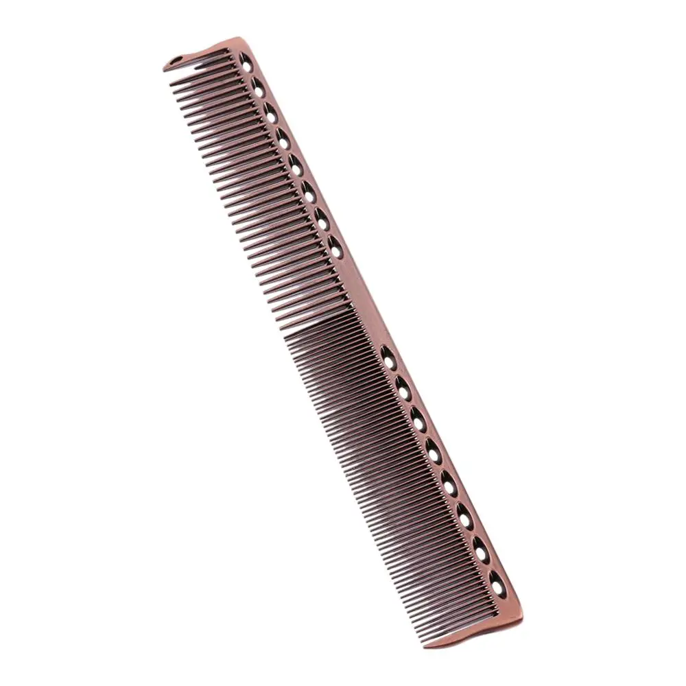 1/2pcs Metal Hair Comb Professional Salon Hairdresser Hair Cutting Combs Brush Hair Styling Tools Metal Steel Comb Rose Gold