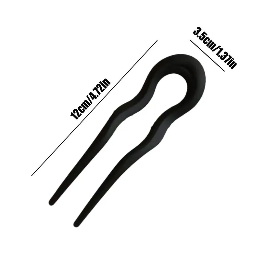 Women Hair Fork Pins U-Shaped Curved Hair Stick Girls Hair Bun Maker Hair Styling fixed insert comb Headwear Accessories