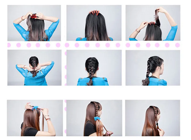 Charming French Style 1pcs Women Girls DIY Sponge Hair Braider Plait Twist Braiding Tool Styling Tools Braid