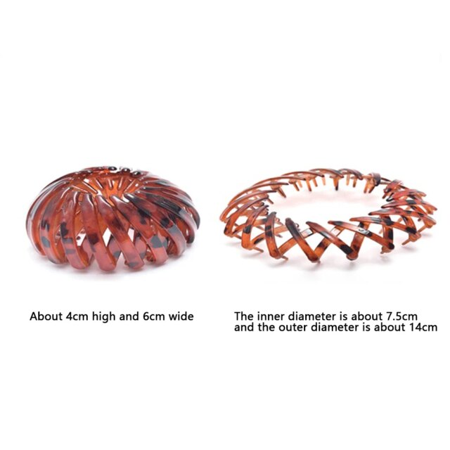 New Fashion Women Bun Hair Claw Horsetail Buckle Hair Clip Bird Nest Expanding Hair Accessories Female Ponytail Hair Accessories - Image 6