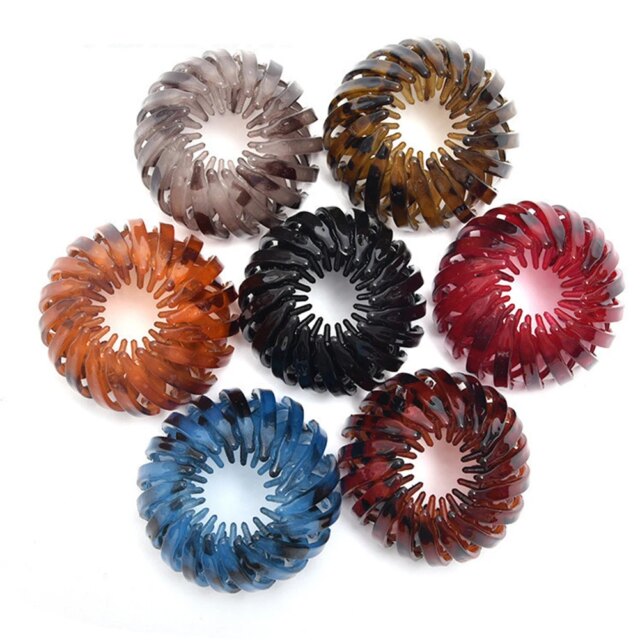 New Fashion Women Bun Hair Claw Horsetail Buckle Hair Clip Bird Nest Expanding Hair Accessories Female Ponytail Hair Accessories - Image 2