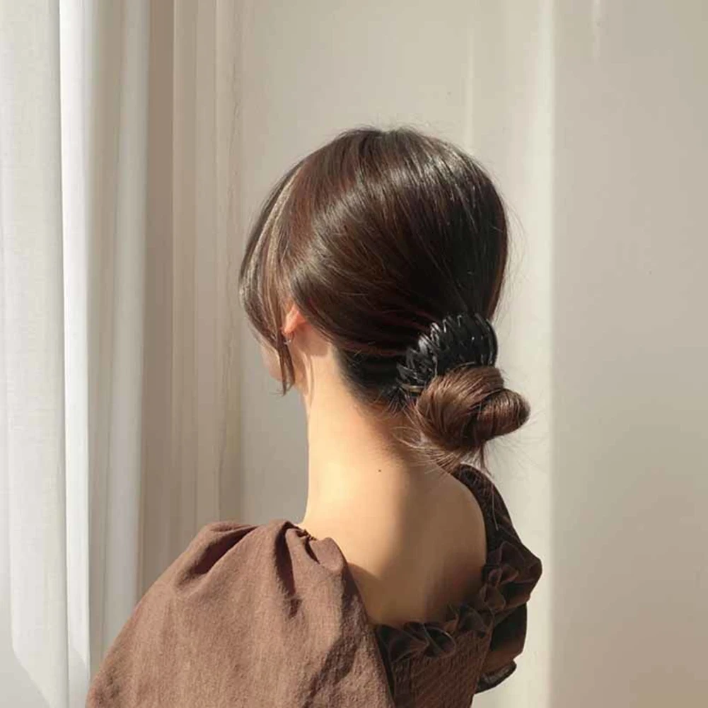 New Fashion Women Bun Hair Claw Horsetail Buckle Hair Clip Bird Nest Expanding Hair Accessories Female Ponytail Hair Accessories