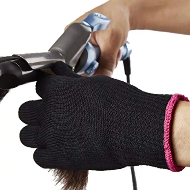 1 Pair Professional Heat Resistant Glove Hair Styling Tool For Curling Straight Flat Iron Heat Glove For Curling Iron - Image 6