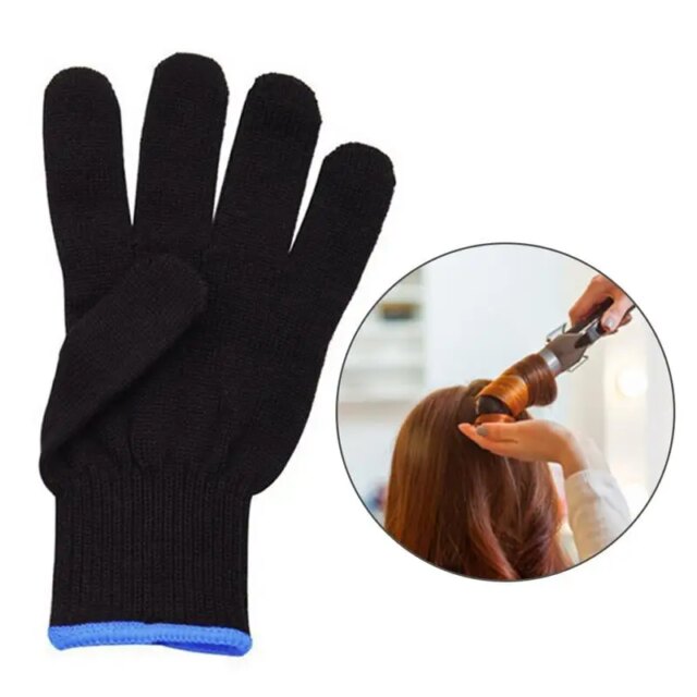 1 Pair Professional Heat Resistant Glove Hair Styling Tool For Curling Straight Flat Iron Heat Glove For Curling Iron - Image 4
