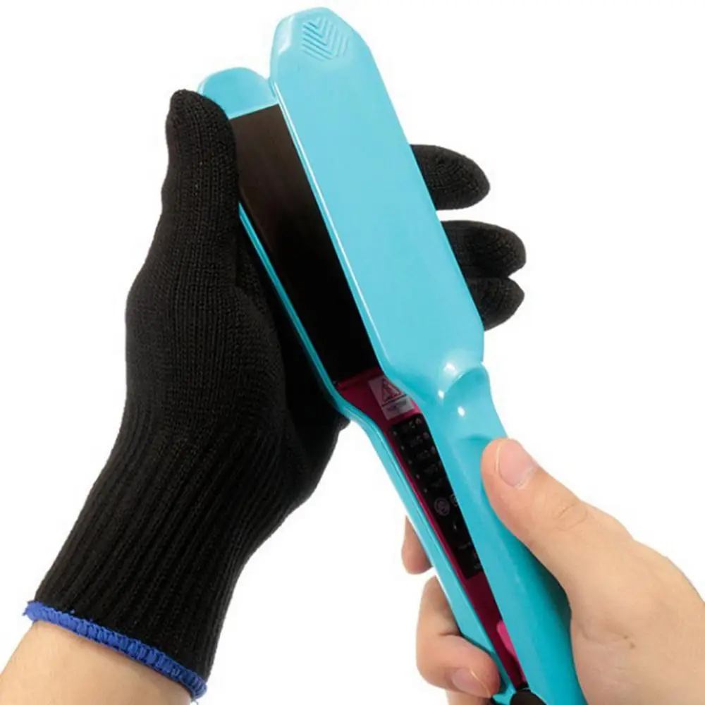 1 Pair Professional Heat Resistant Glove Hair Styling Tool For Curling Straight Flat Iron Heat Glove For Curling Iron