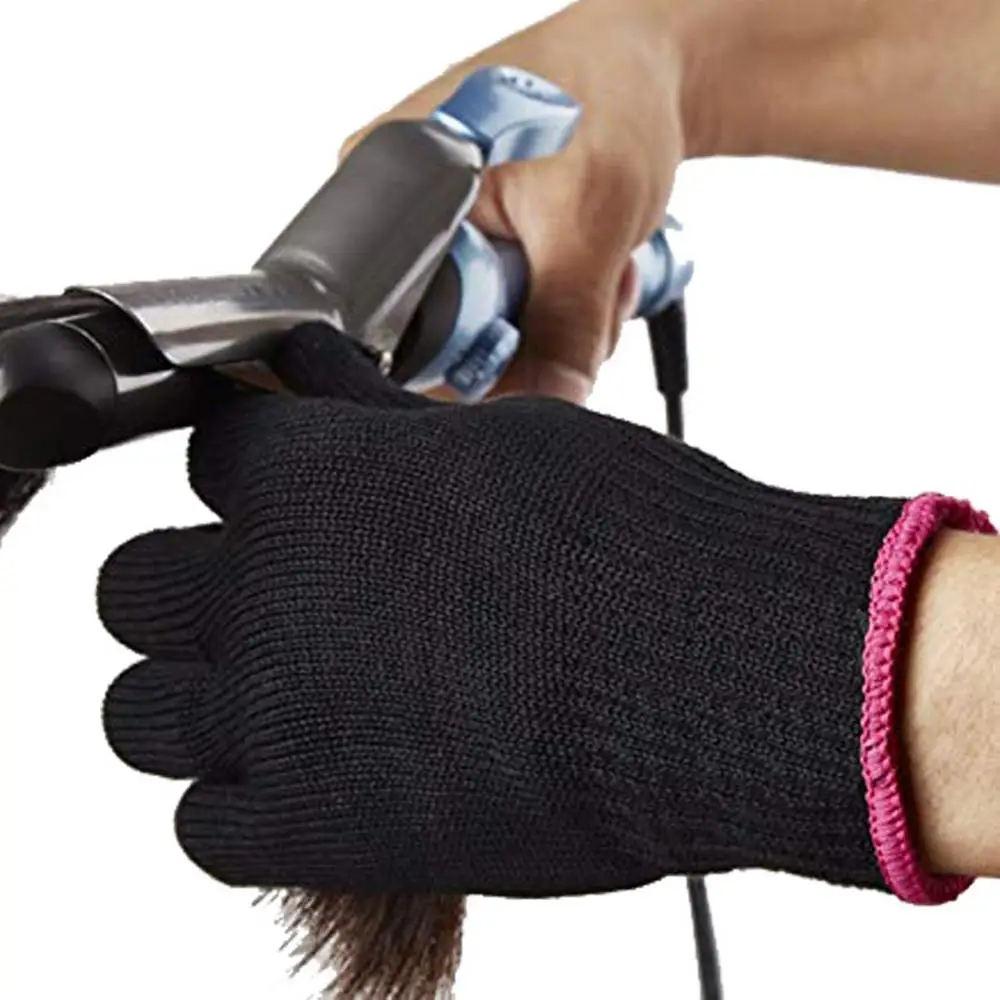 1 Pair Professional Heat Resistant Glove Hair Styling Tool For Curling Straight Flat Iron Heat Glove For Curling Iron