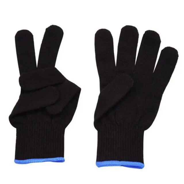 1 Pair Professional Heat Resistant Glove Hair Styling Tool For Curling Straight Flat Iron Heat Glove For Curling Iron - Image 2