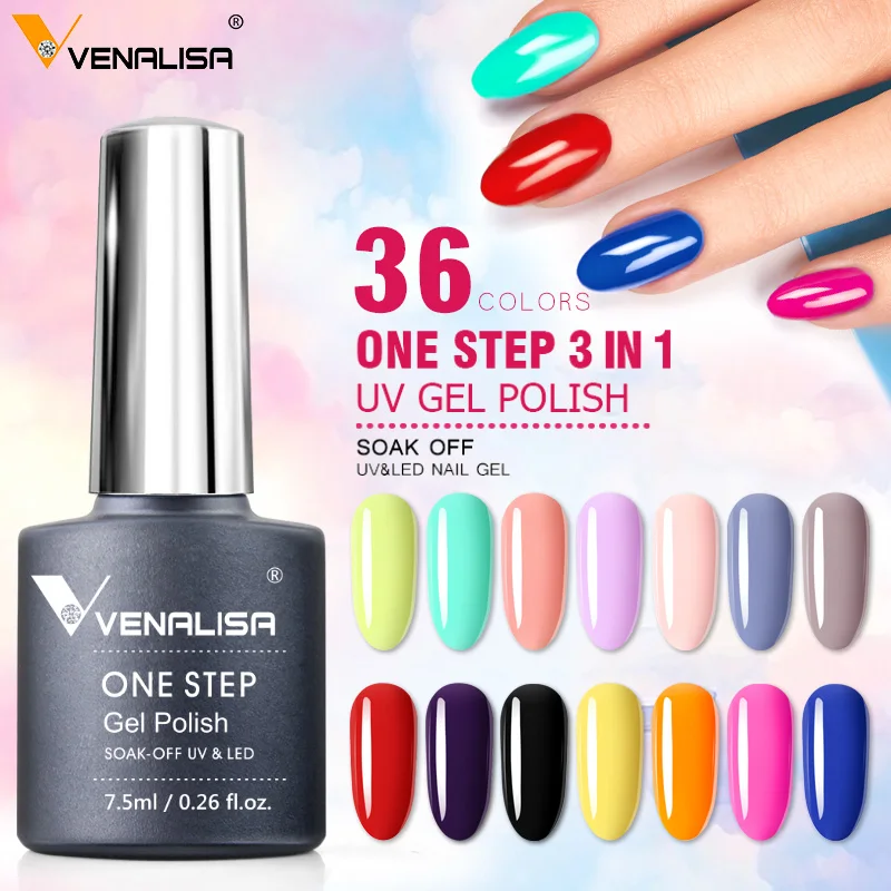 Venalisa New Color VIP Gel Nail Polish Kit Enamel Vernish Color Gel Polish for Nail Art Design Whole Set Nail Gel Learner Kit