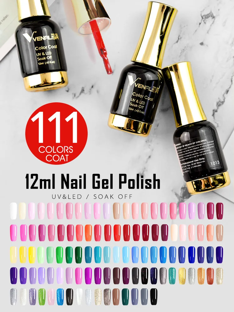 120pcs*12ml VENALISA Gel Varnish Whole Set Nail Salon Used Gel Polish Kits Luxury Color Palette Shining Glitter Starry Soak Off