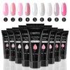 Gel Nail Polish Set Poly Nail Gel Kit With Nail Lamp Semi Permanent Gel Varnish Set Professional Nail Art Tools Kit Manicure Set - Image 4