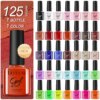 LILYCUTE 20/10Pcs/Set Autumn Red Brown Gel Nail Polish Kit Colorful Long Lasting For Home ProfessionalManicure Nails Art Varnish - Image 6