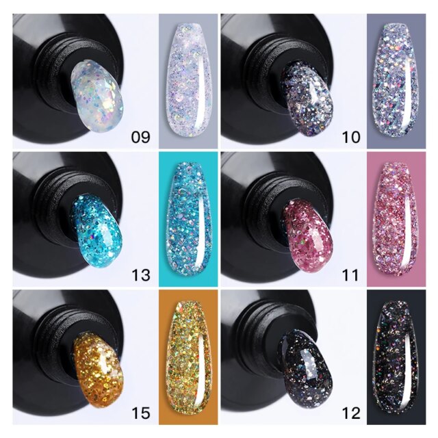 LILYCUTE 15ml Nail Extension Gel Set Clear Nude Quick Nail Prolong Acrylic Crystal Extend Mold Nail Art Construction Gel Varnish - Image 6
