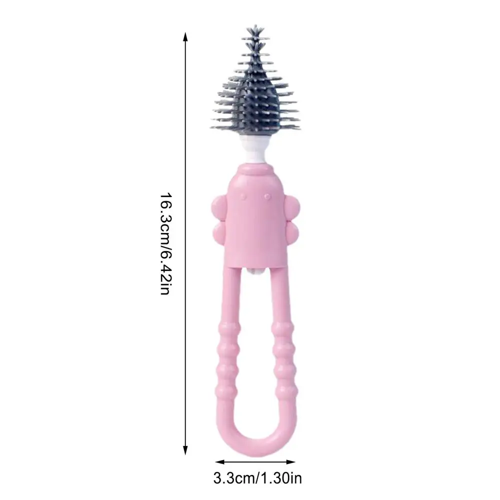 Long Water Bottle Brush Silicone Cleaning Brush For Nipples And Bottles Silicone Feeding Bottle Brush Cleaning Brushes With Long