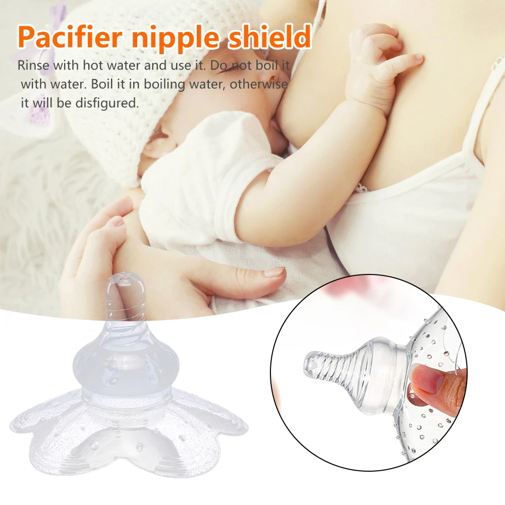 Free Size Nipple Shield Full Silicone Pacifier Breast Shield For Moms Breastfeeding Nipple Protectors Anti-bite Pacifier Moms