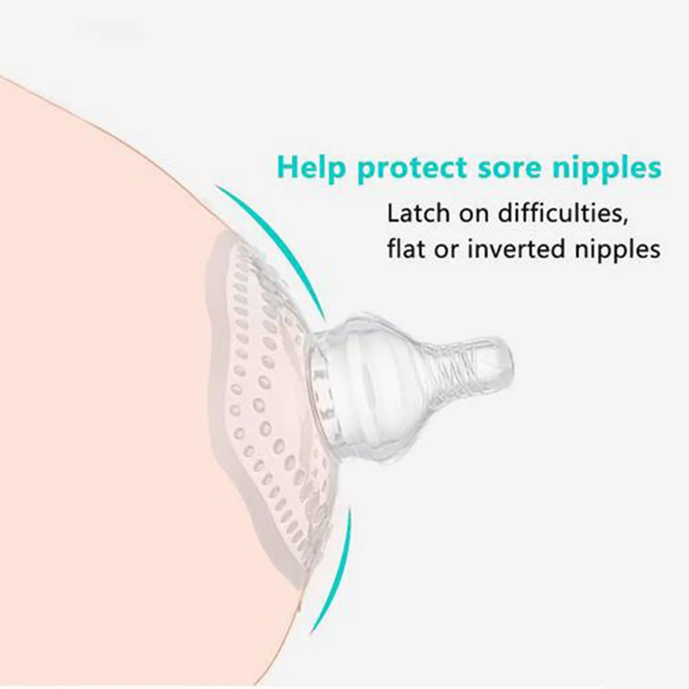 Free Size Nipple Shield Full Silicone Pacifier Breast Shield For Moms Breastfeeding Nipple Protectors Anti-bite Pacifier Moms