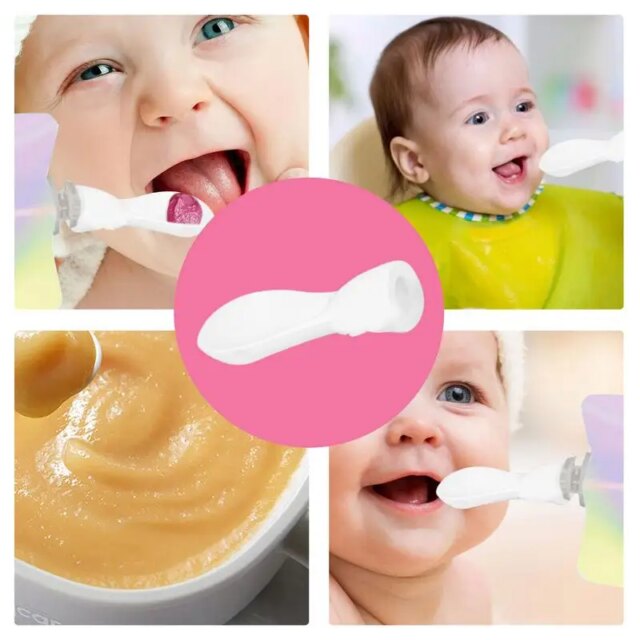 Feeding Spoon First Stage Spoon Tip Baby Training Spoon Baby Utensils Feeding Supplies For Parent & Self-Feeding Baby Feeding - Image 5