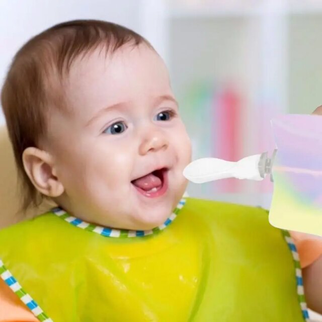Feeding Spoon First Stage Spoon Tip Baby Training Spoon Baby Utensils Feeding Supplies For Parent & Self-Feeding Baby Feeding - Image 3