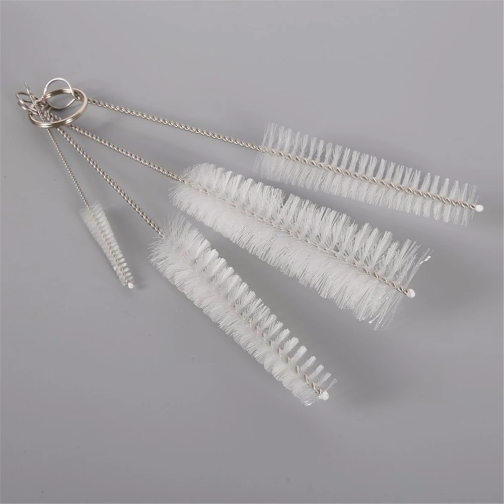 4pcs/set Nylon Kettle Bottle Cup Brush Set Baby Bottle Nipple Brushs Cleaning Cup Brush Kit