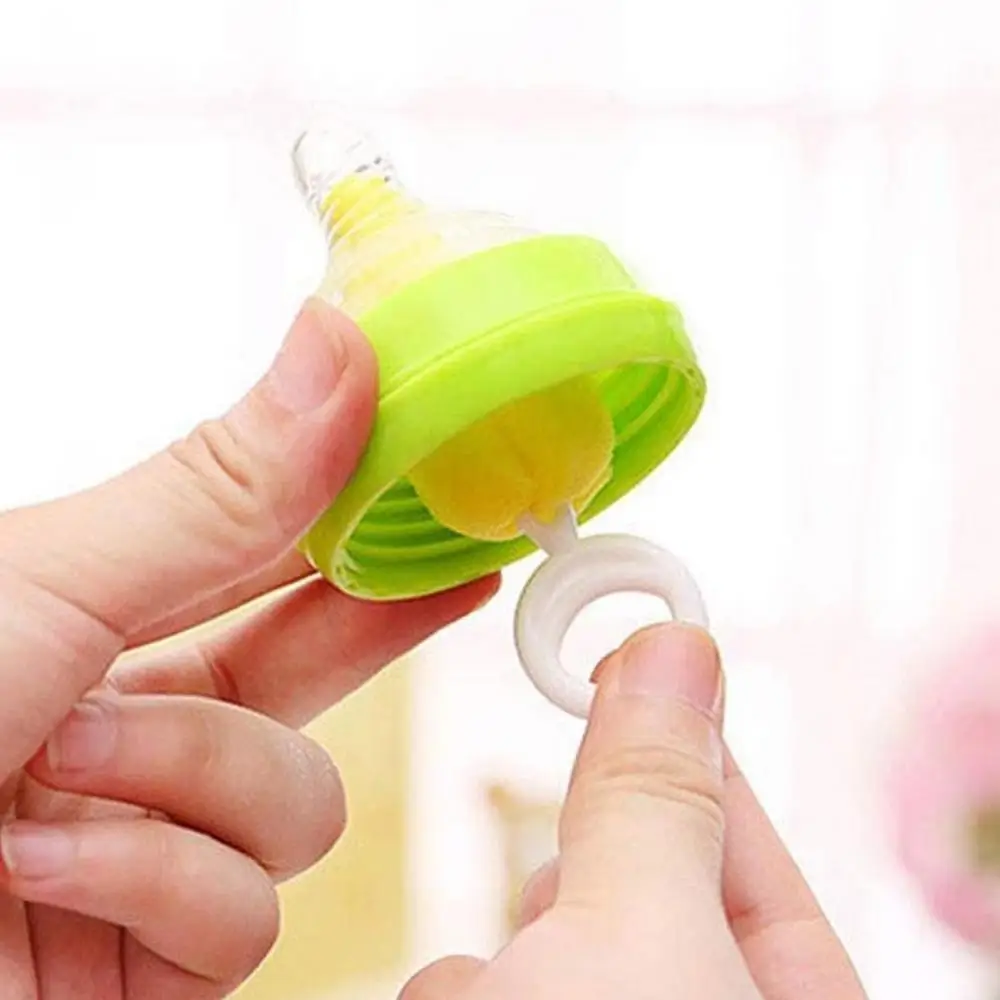 Sponge Nipple Brush 10Pcs Baby Milk Bottle Washing Tools Nipple Cleaner Glass Bottle Kitchen Washing Straw Cleaning Brush