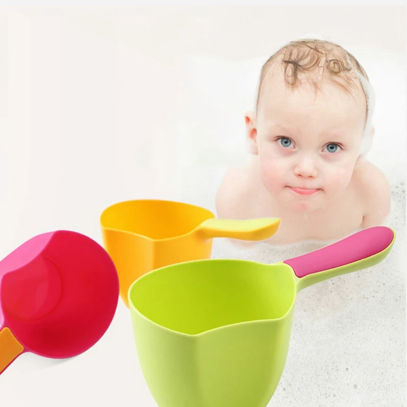 Bath Toy Children Baby Boys Girls Bathing Cup Shower Shampoo Cup Bailer Infant Shower Water Spoon Bath Wash Cupthing 2021