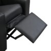 Children's Recliner Black Pvc, Modern Comfortable Living Room Armchair, Multi-functional Sofa With Cup Holder - Image 6