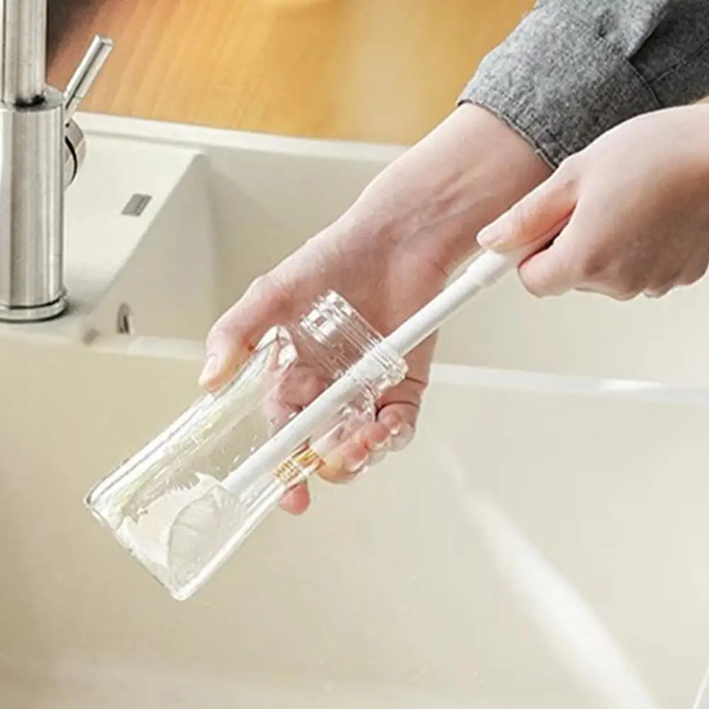 Bottle Cleaner Brush Bendable Long Handle Cleaner Brushes Water Bucket Bottle Brush Foldable Cleaning Cup Brush For Glassware