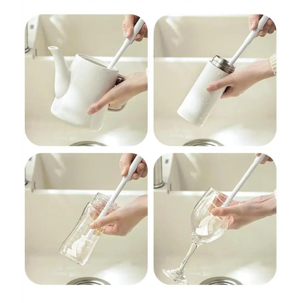 Bottle Cleaner Brush Bendable Long Handle Cleaner Brushes Water Bucket Bottle Brush Foldable Cleaning Cup Brush For Glassware