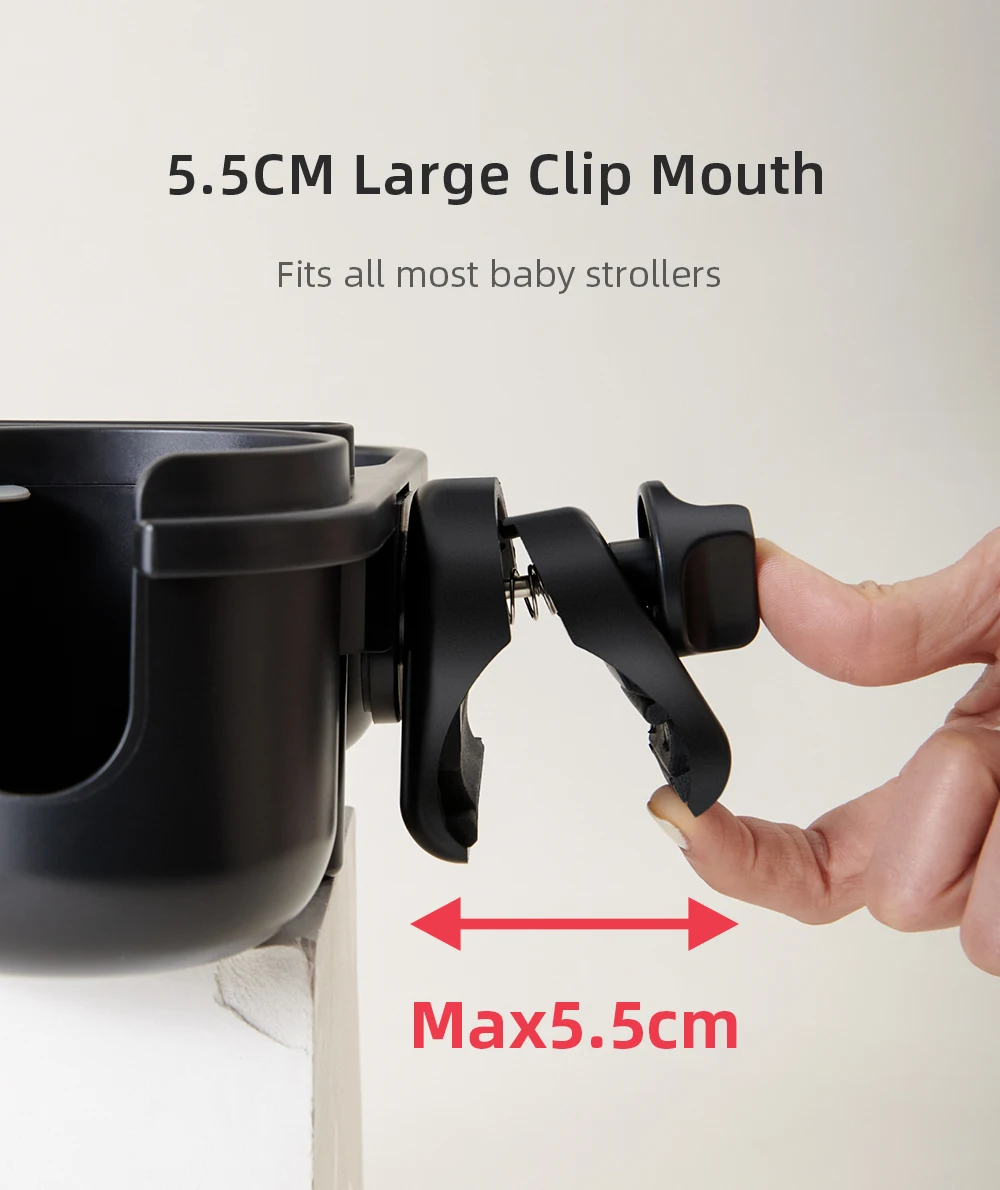 Sunveno 3in1 Multifunctional Baby Stroller Cup Holder with Phone/Snack Holder Universal Bottle Holder Stroller Accessories