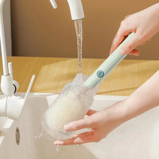 Long Handle Bottle Brush Cup Washing Brush Bottle Soft Brush Sponge Cup Brush For Efficient Cleaning Long Handle Brush For Deep - Image 3