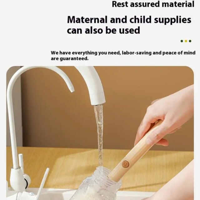 Long Handle Bottle Brush Cup Washing Brush Bottle Soft Brush Sponge Cup Brush For Efficient Cleaning Long Handle Brush For Deep - Image 5