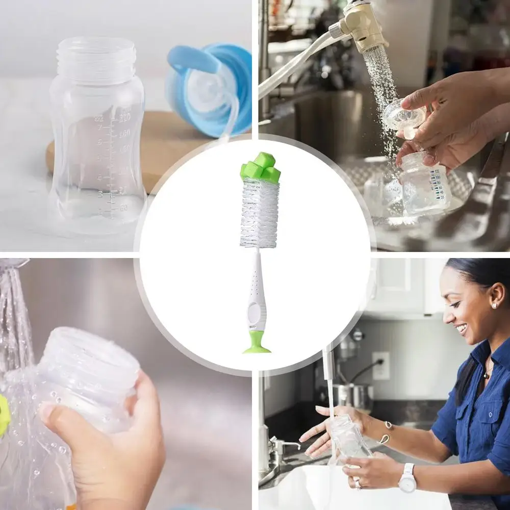 2-in-1 Bottle Brush Cup Washing Brush Bottle Brush Cleaner Long Handle Bottle Brush For Water BottlesTravel Coffee Mugs