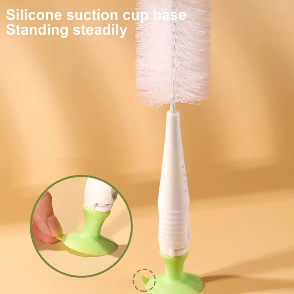 2-in-1 Bottle Brush Cup Washing Brush Bottle Brush Cleaner Long Handle Bottle Brush For Water BottlesTravel Coffee Mugs