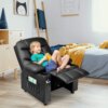 Kids Recliner Chair with Cup Holder, Adjustable Leather Lounge Chair w/Footrest & Side Pockets for Children Boys Girls Room, Erg - Image 2