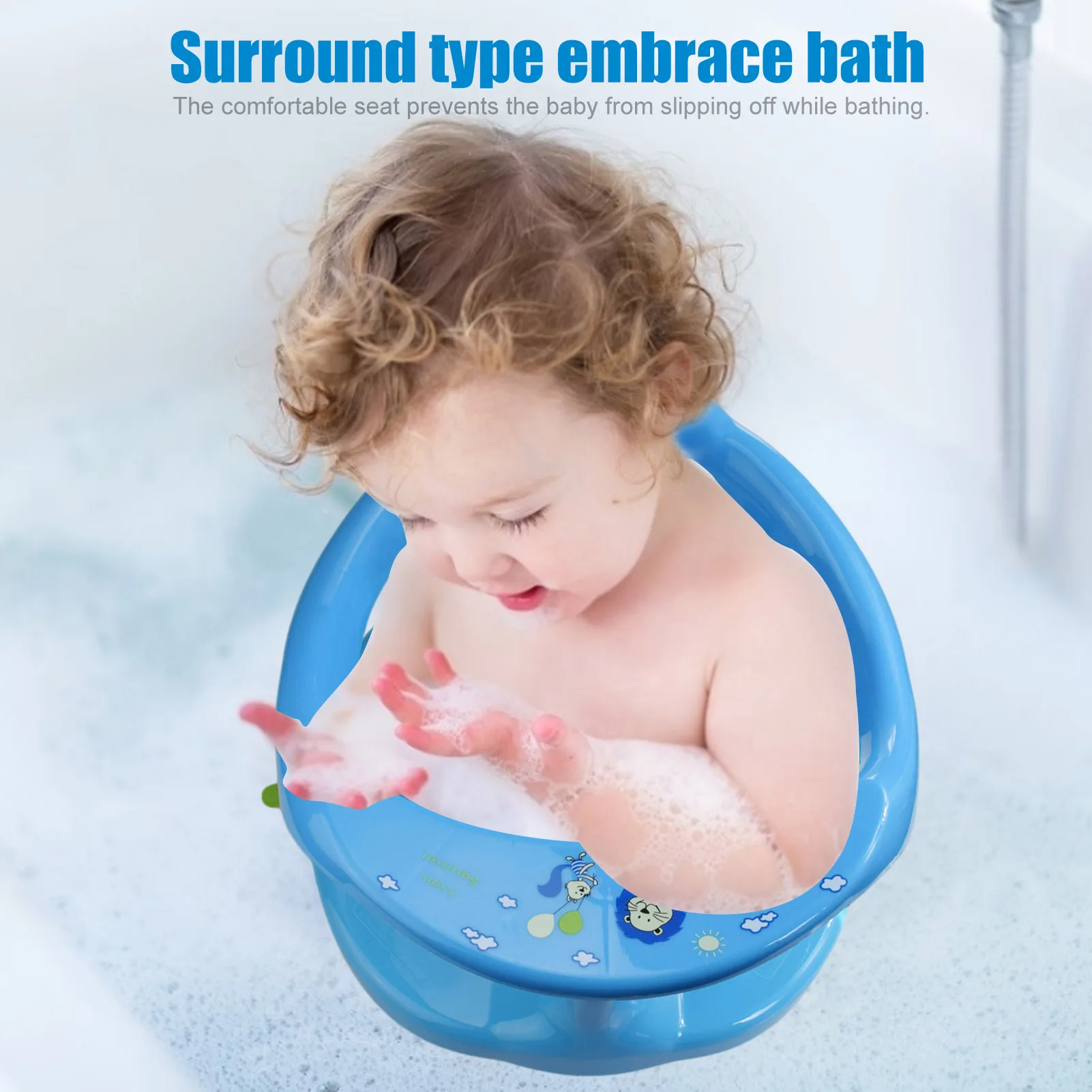 Baby Shower Stool Bath Chair Child With Suction Cup Safe And Stable Child Bathtub Non-Slip Stool Baby Safety Seat Removal