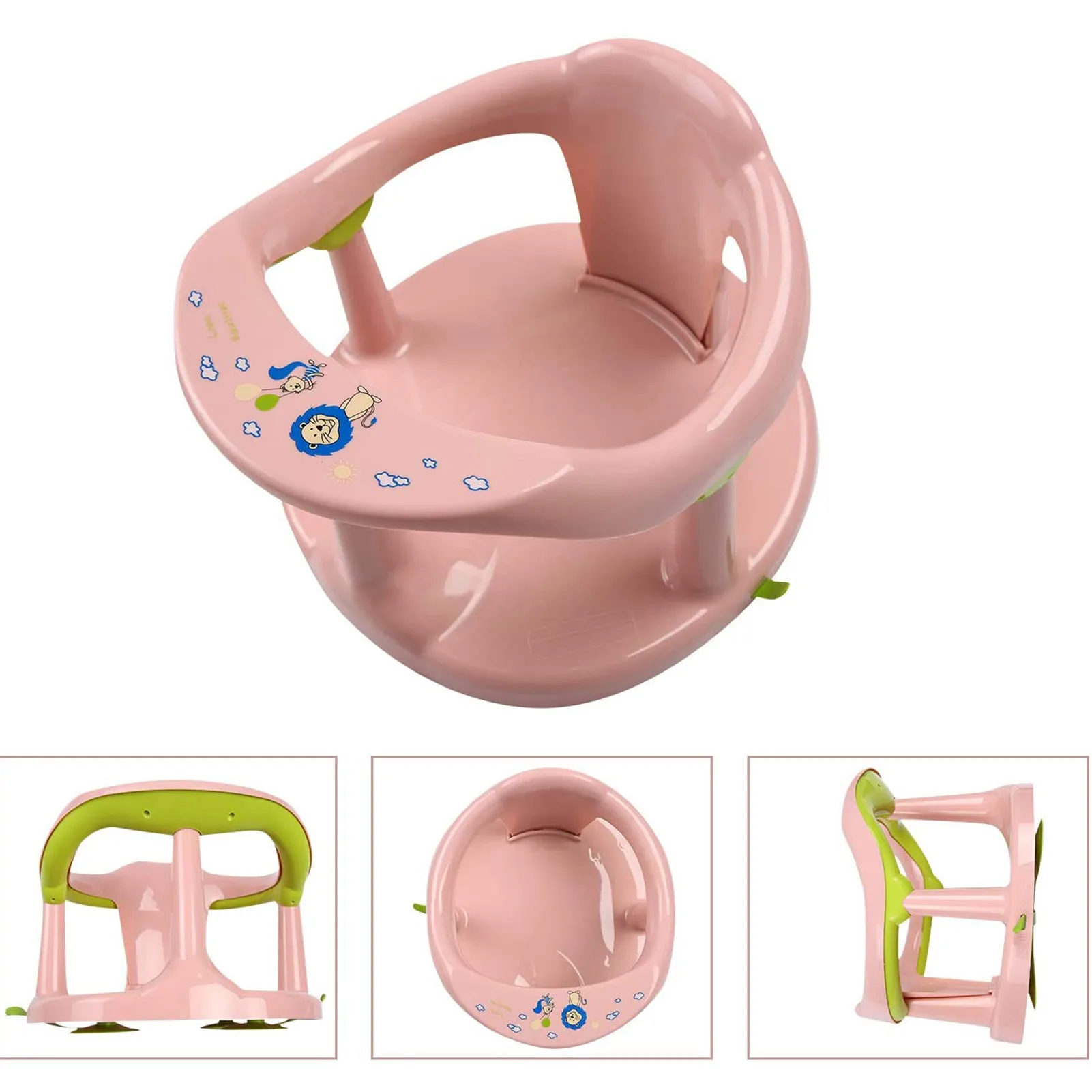 Baby Shower Stool Bath Chair Child With Suction Cup Safe And Stable Child Bathtub Non-Slip Stool Baby Safety Seat Removal