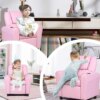Costzon Kids Recliner Chair with Cup Holder, Toddler Room Furniture Children Armrest Sofa w/Headrest & Footrest for Girls Boys B - Image 6