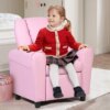 Costzon Kids Recliner Chair with Cup Holder, Toddler Room Furniture Children Armrest Sofa w/Headrest & Footrest for Girls Boys B - Image 2