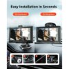 REDTIGER 4.4" Baby Car Camera 1080P HD Recording Full-Color Night Vision Infant Safety Car Seat Camera with 140° Wide Angle - Image 2