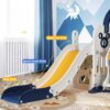 Swing Slide for Kids, 6 in 1 Slide Climber for Toddler, with Ball & Hoop, Storage Space, Suction Cup Reinforced Base, In/Outdoor - Image 4