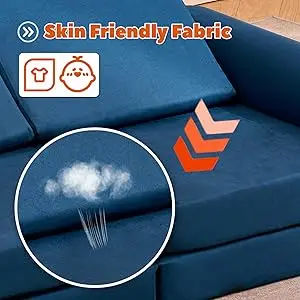 Floor Sofa Modular Funiture for Kids Adults, Playhouse Play Set for Toddlers Babies, Modular Foam Play Couch Indoor Outdoor (Bab